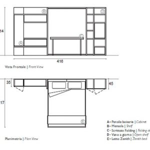 Letto a Scomparsa COMPO G02 - Molteni Home