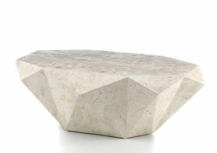 Tavolini da salotto in pietra fossile