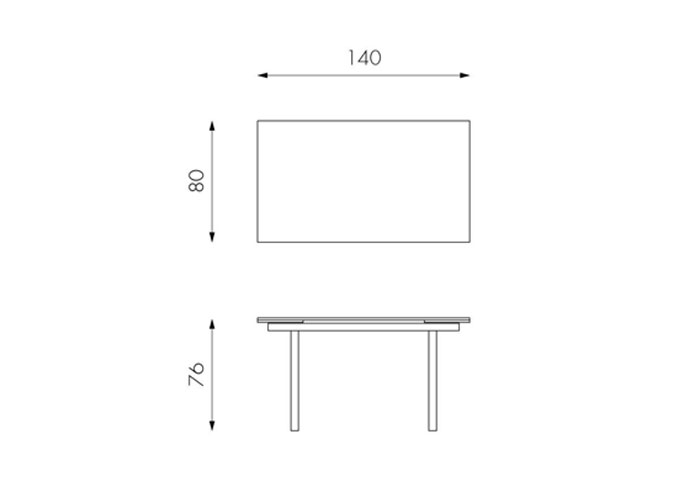 Tavolo allungabile in vetro temperato Tommy - Stones